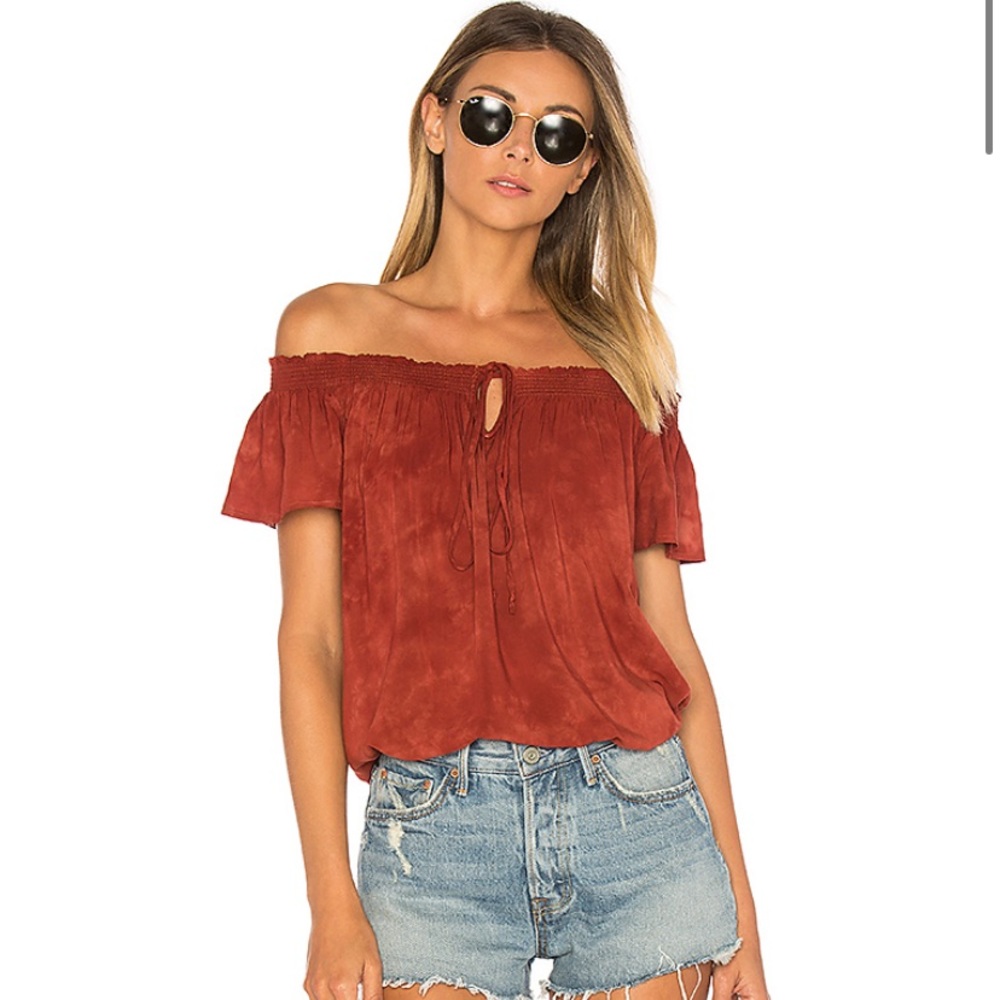 Blue Life off the shoulder top!